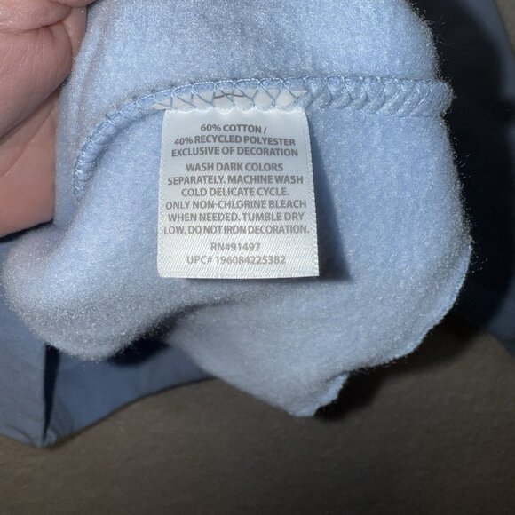 Michigan Spellout Sweatshirt Women's Medium State of Mine Light Blue NWT - Picture 7 of 9